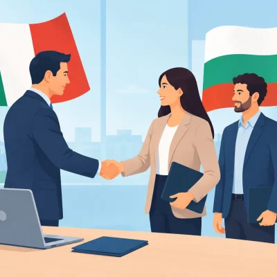 Posso assumere italiani con una società bulgara?